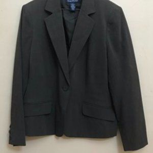 Size 12 Evan Picone Suiting Coat in Charcoal